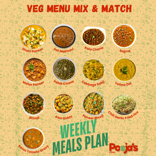 Pooja Foods pure vegetarian Indian meal plan