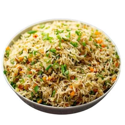 Home-cooked vegetarian curry from a Pooja Foods meal plan