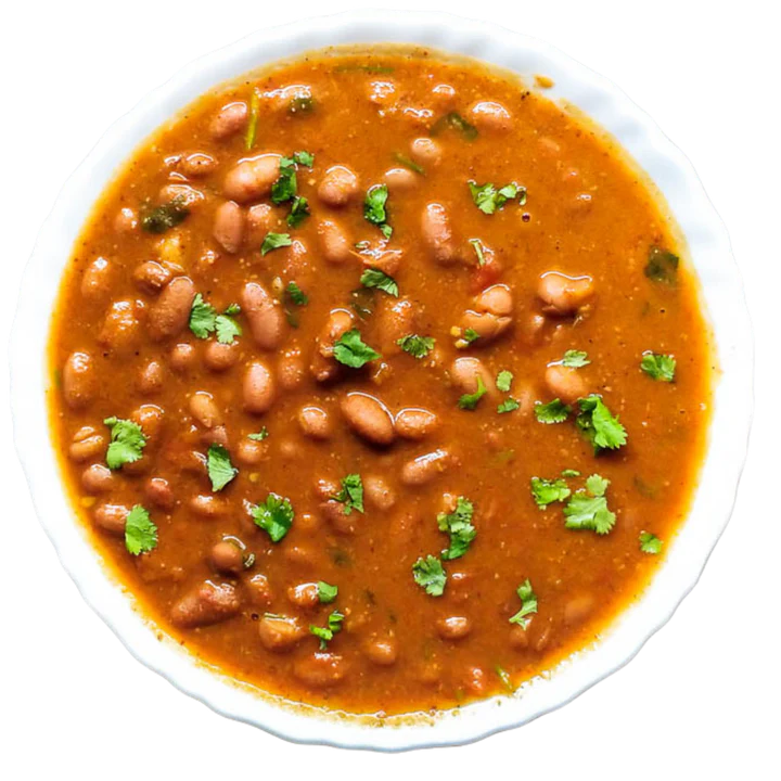 Home-cooked vegetarian curry from a Pooja Foods meal plan