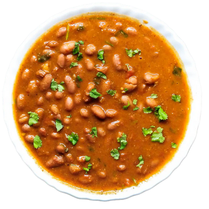 Home-cooked vegetarian curry from a Pooja Foods meal plan