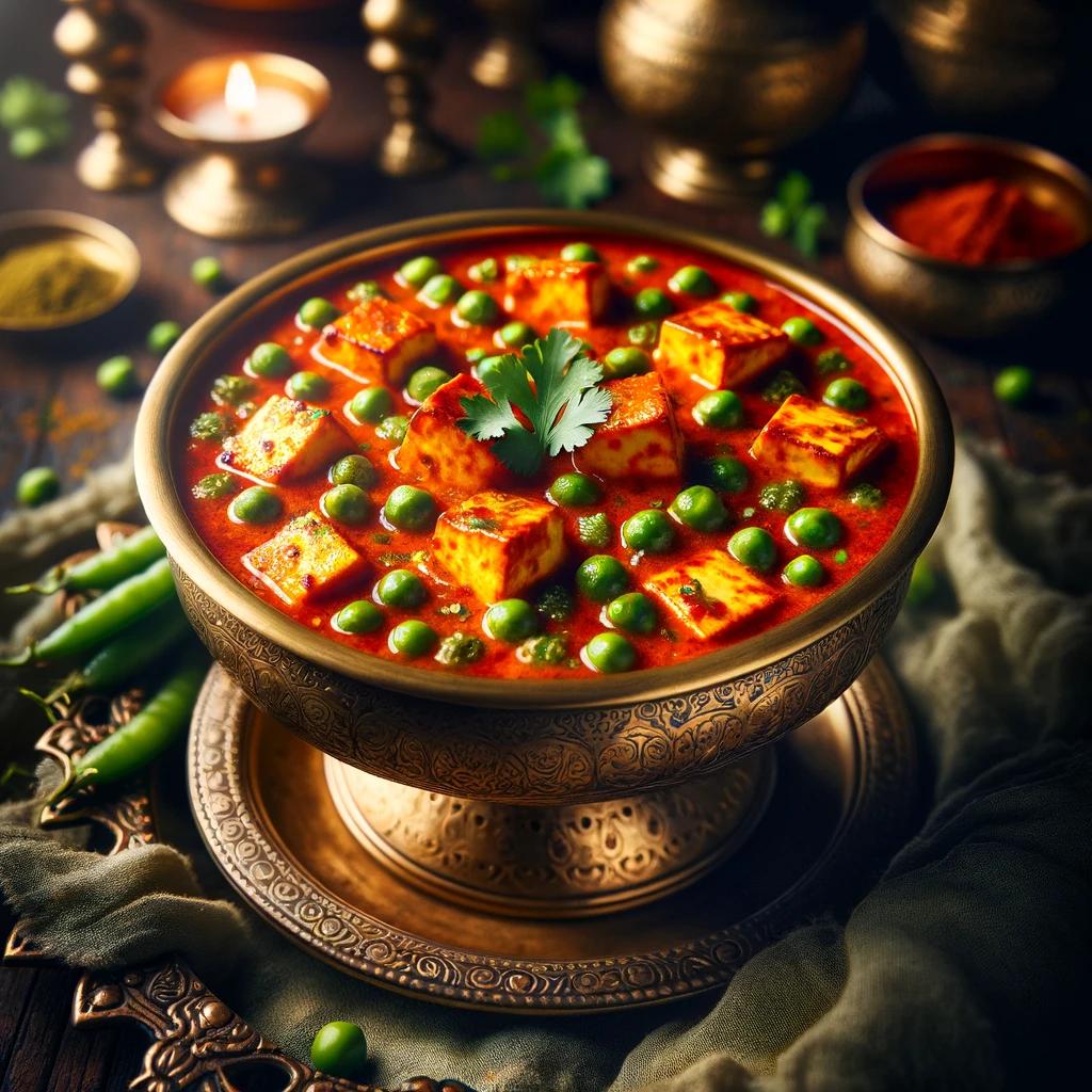 Matar paneer